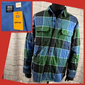 Levi's Gold Tab Fleece Lined Men's Small Jackson Flannel Button-Up Jacket NWT